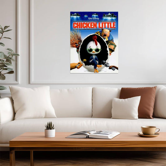 Chicken Little 2005 | Animated Comedy Movie Poster | Nostalgic Kids Room Art - Movies & TV Poster
