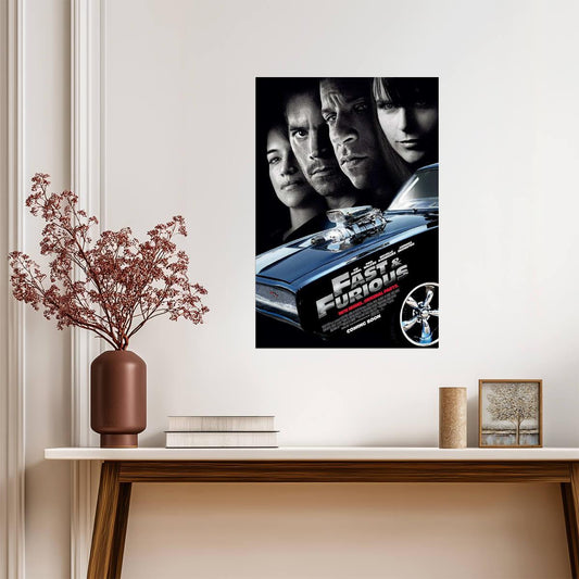 Fast & Furious 2009 | Vin Diesel & Paul Walker | Street Racing Action Movie Poster - Movies & TV Poster