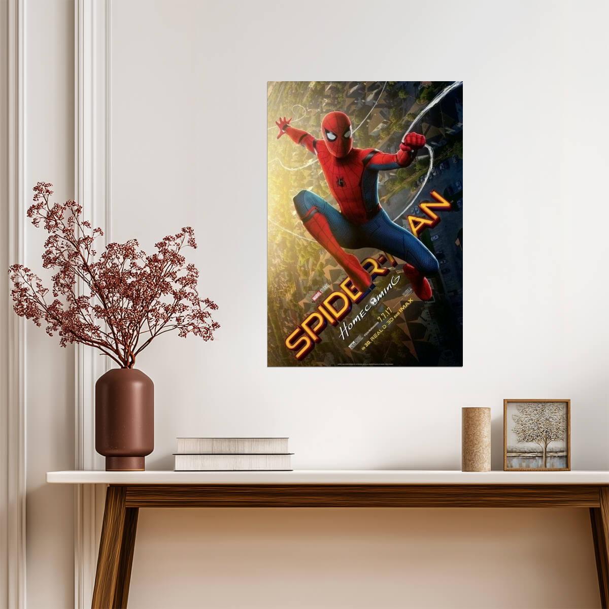 Spider-Man Homecoming Tom Holland | MCU Movie Poster | Teen Superhero Film Art - Movies & TV Poster