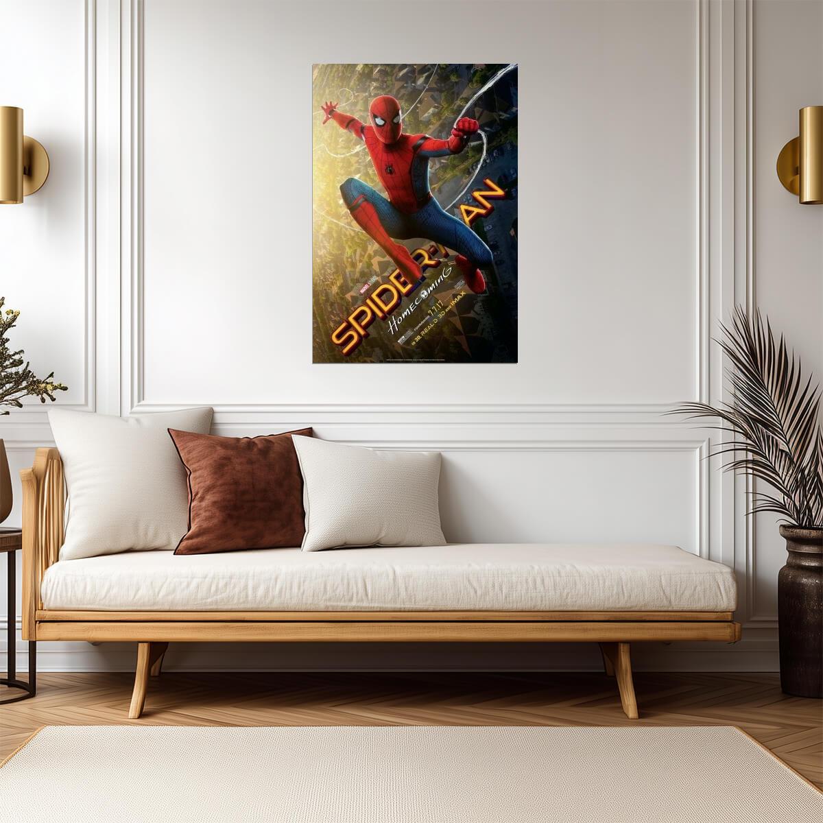 Spider-Man Homecoming Tom Holland | MCU Movie Poster | Teen Superhero Film Art - Movies & TV Poster