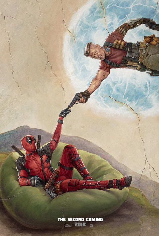 Deadpool 2 Ryan Reynolds | Superhero Comedy Movie Poster | Fourth Wall Break Art - Movies & TV Poster