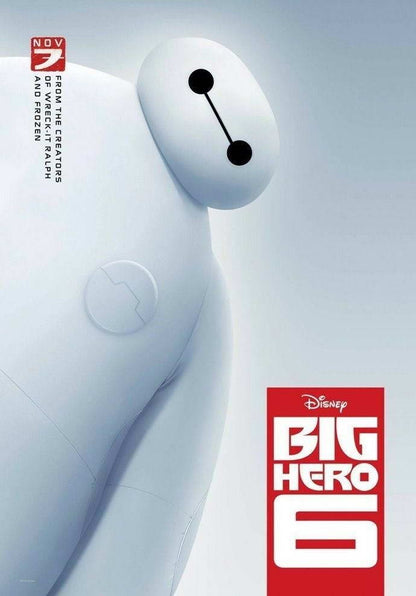 Big Hero 6 2014 | Baymax & Hiro Hamada | Animated Superhero Movie Poster - Movies & TV Poster