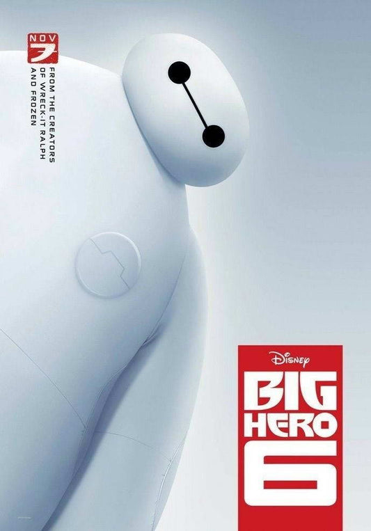 Big Hero 6 2014 | Baymax & Hiro Hamada | Animated Superhero Movie Poster - Movies & TV Poster