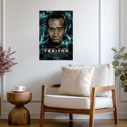 Traitor Don Cheadle | Spy Thriller Movie Poster | International Espionage Art - Movies & TV Poster
