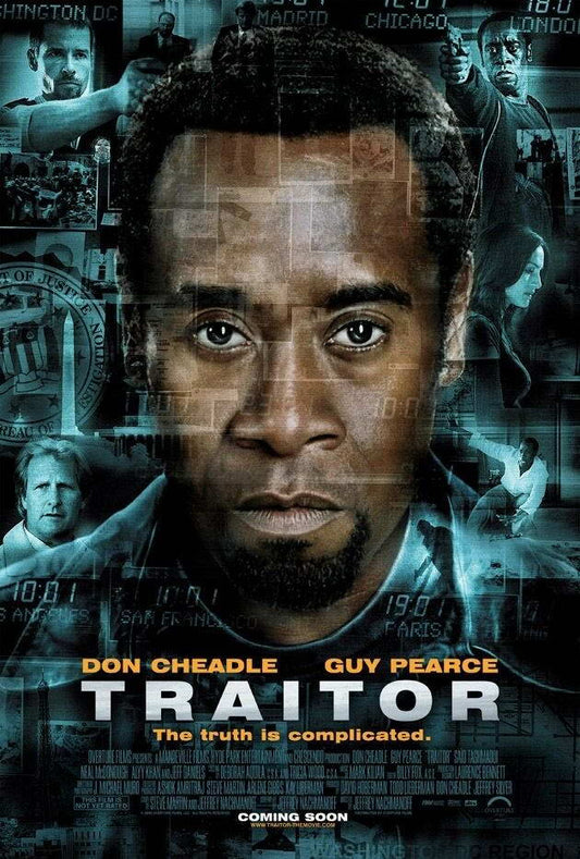 Traitor Don Cheadle | Spy Thriller Movie Poster | International Espionage Art - Movies & TV Poster