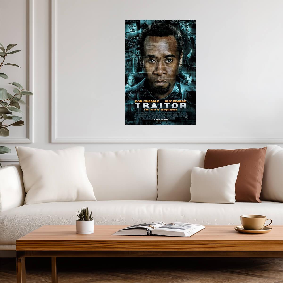 Traitor Don Cheadle | Spy Thriller Movie Poster | International Espionage Art - Movies & TV Poster