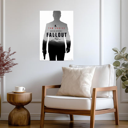 Mission Impossible – Fallout Tom Cruise | Action Spy Movie Poster | Stunt Scene Wall Art - Movies & TV Poster