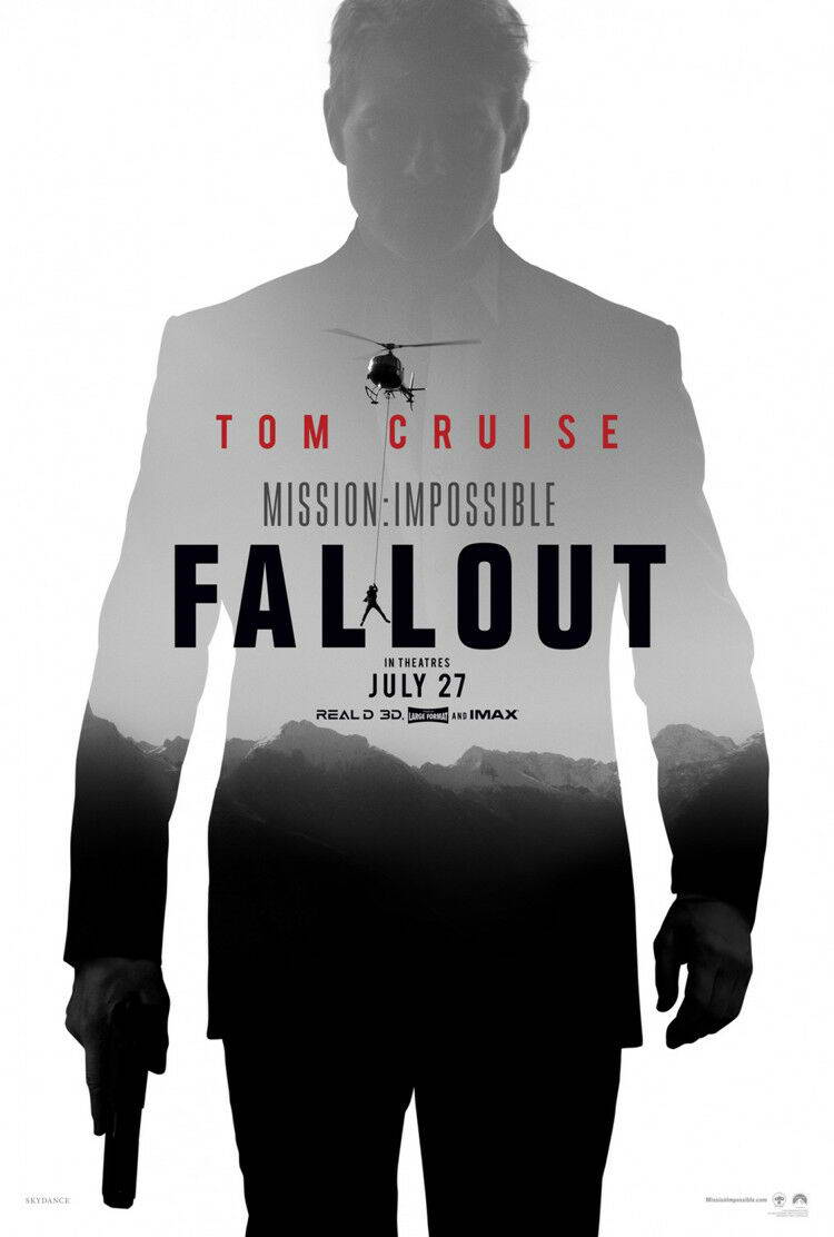 Mission Impossible – Fallout Tom Cruise | Action Spy Movie Poster | Stunt Scene Wall Art - Movies & TV Poster