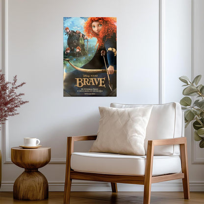 Brave Princess Merida | Animated Movie Poster | Scottish Folklore Wall Art - Movies & TV Poster
