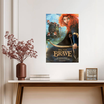 Brave Princess Merida | Animated Movie Poster | Scottish Folklore Wall Art - Movies & TV Poster