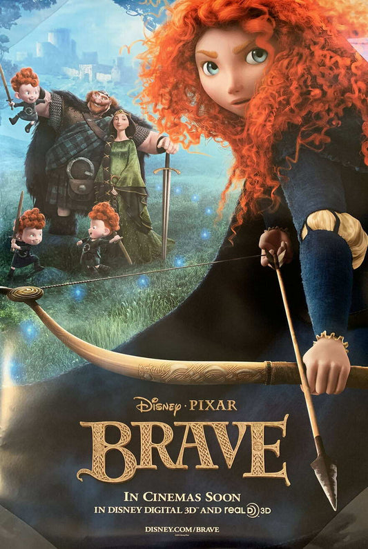 Brave Princess Merida | Animated Movie Poster | Scottish Folklore Wall Art - Movies & TV Poster