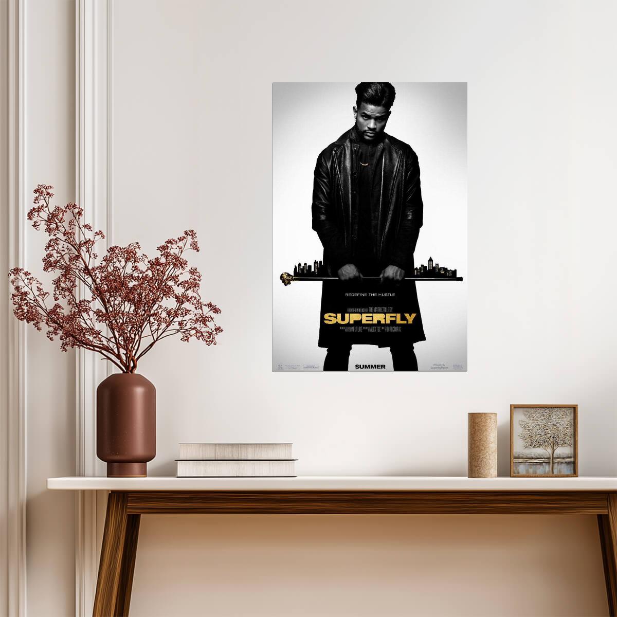 Superfly 2018 Movie | Trevor Jackson & Jason Mitchell | Crime Action Film Poster - Movies & TV Poster