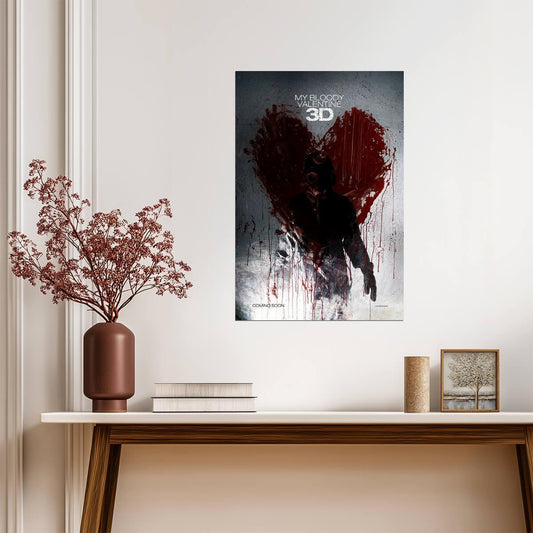 My Bloody Valentine 3D 2009 | Horror Slasher Movie Poster | 3D Remake Film Art - Movies & TV Poster