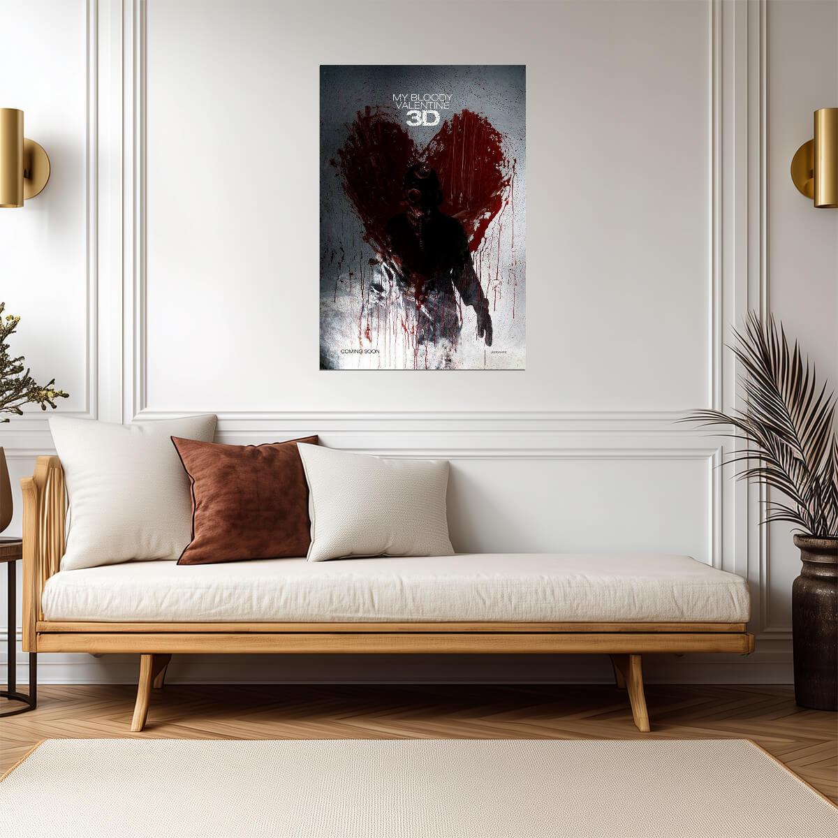 My Bloody Valentine 3D 2009 | Horror Slasher Movie Poster | 3D Remake Film Art - Movies & TV Poster