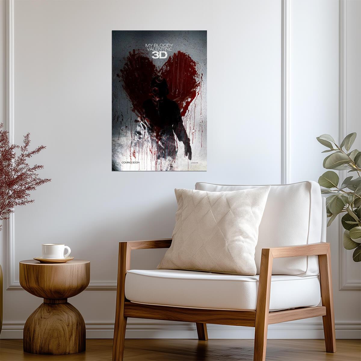 My Bloody Valentine 3D 2009 | Horror Slasher Movie Poster | 3D Remake Film Art - Movies & TV Poster