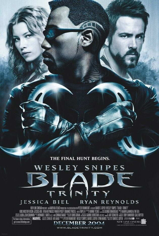 Blade Trinity Wesley Snipes | Superhero Horror Poster | Vampire Hunter Movie Art - Movies & TV Poster