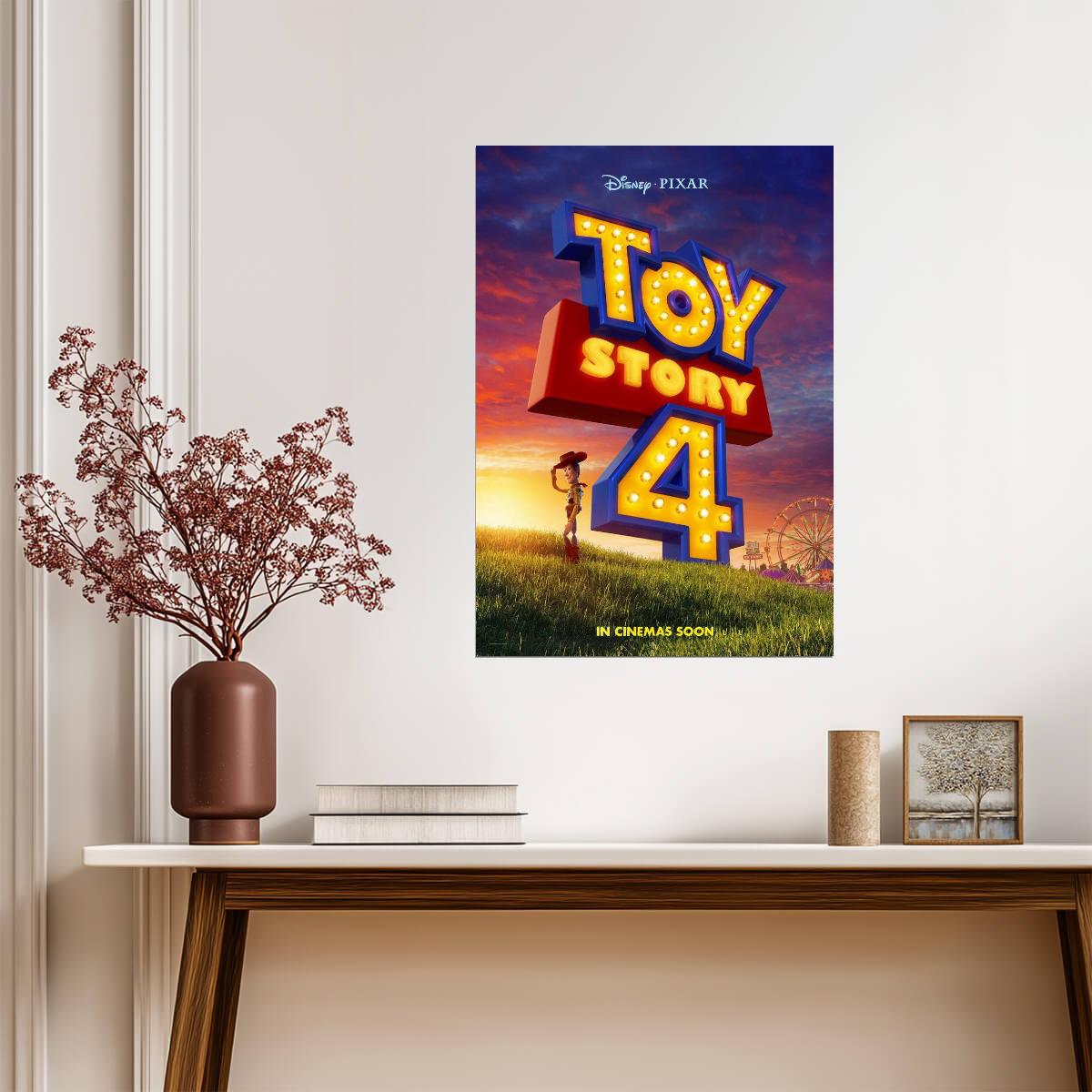 Toy Story 4 Tom Hanks & Tim Allen | Animated Family Movie Poster - Movies & TV Poster