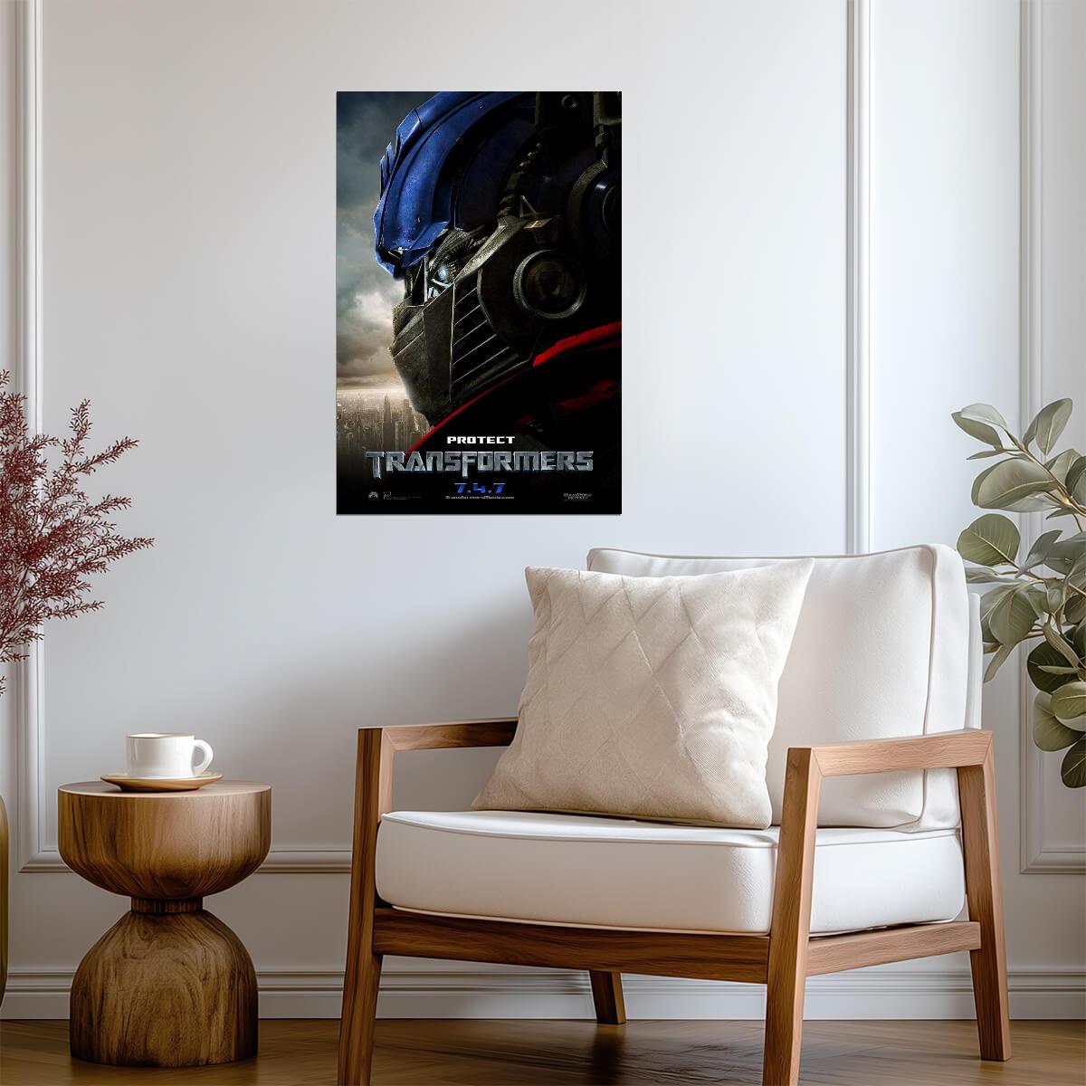 Transformers 2007 Movie | Optimus Prime & The Autobots | Sci-Fi Action Film Poster - Movies & TV Poster