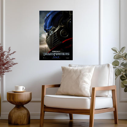 Transformers 2007 Movie | Optimus Prime & The Autobots | Sci-Fi Action Film Poster - Movies & TV Poster