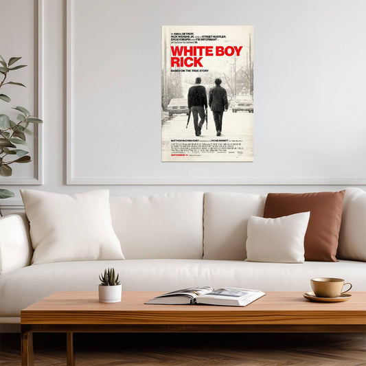 White Boy Rick Matthew McConaughey | True Story Crime Drama | 80s Undercover FBI Poster - Movies & TV Poster