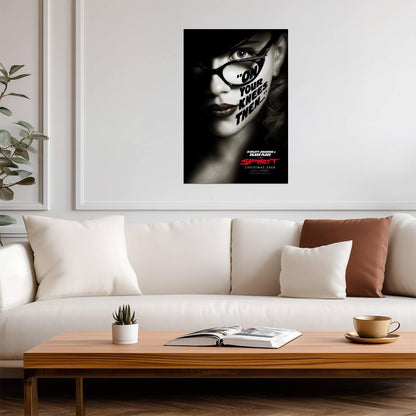 The Spirit Scarlett Johansson as Silken Floss | Neo-Noir Superhero Poster | Frank Miller Film Art - Movies & TV Poster