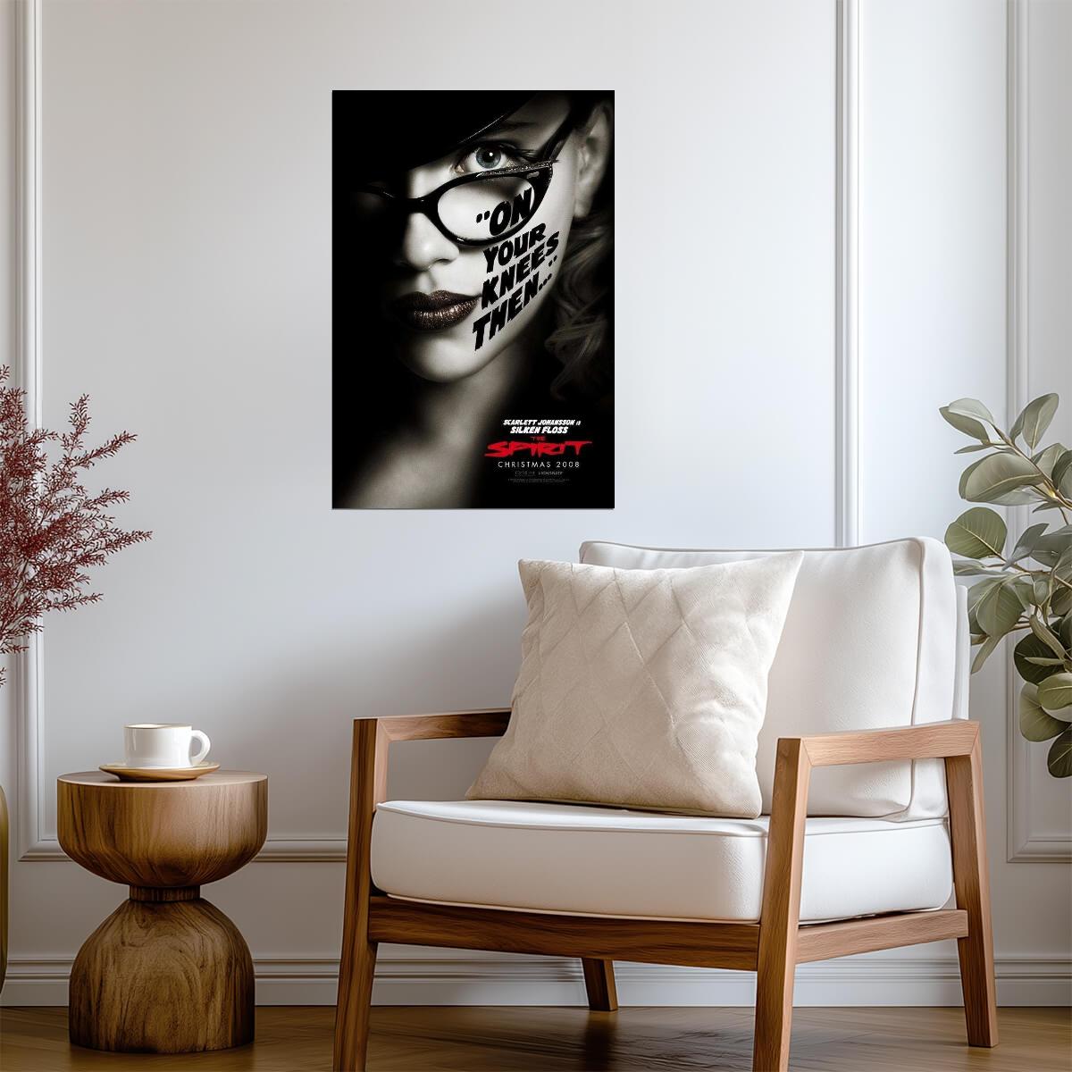 The Spirit Scarlett Johansson as Silken Floss | Neo-Noir Superhero Poster | Frank Miller Film Art - Movies & TV Poster