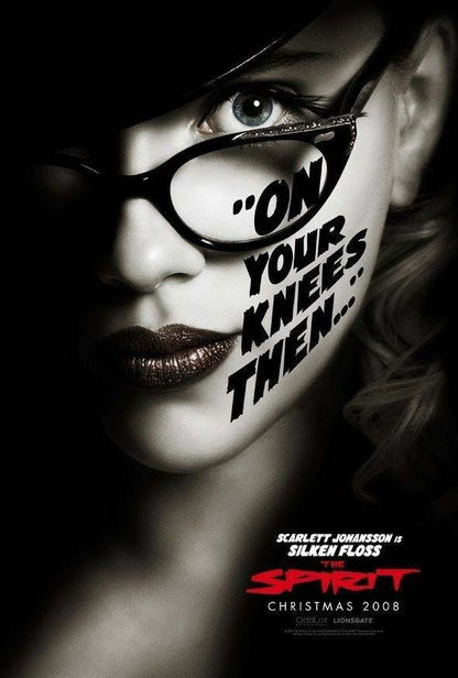 The Spirit Scarlett Johansson as Silken Floss | Neo-Noir Superhero Poster | Frank Miller Film Art - Movies & TV Poster