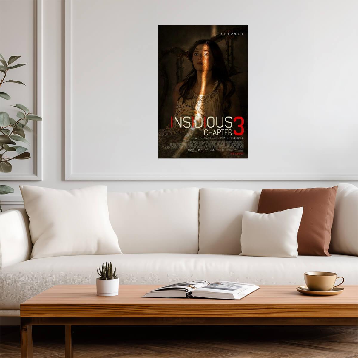 Insidious Chapter 3 Stefanie Scott | Haunted Bedroom Horror Poster | Prequel Film Art - Movies & TV Poster