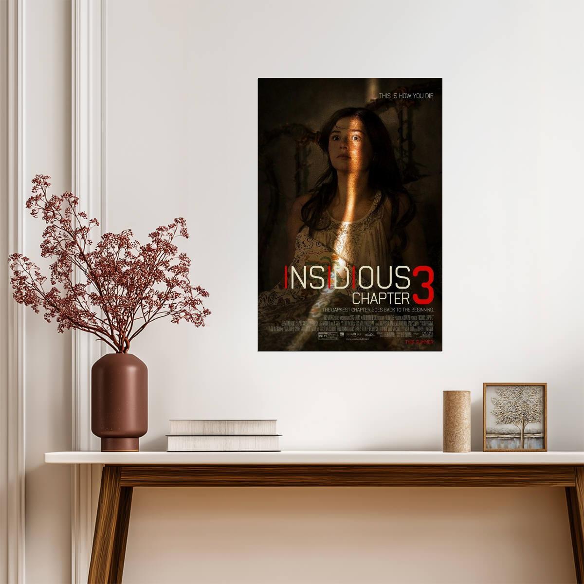 Insidious Chapter 3 Stefanie Scott | Haunted Bedroom Horror Poster | Prequel Film Art - Movies & TV Poster