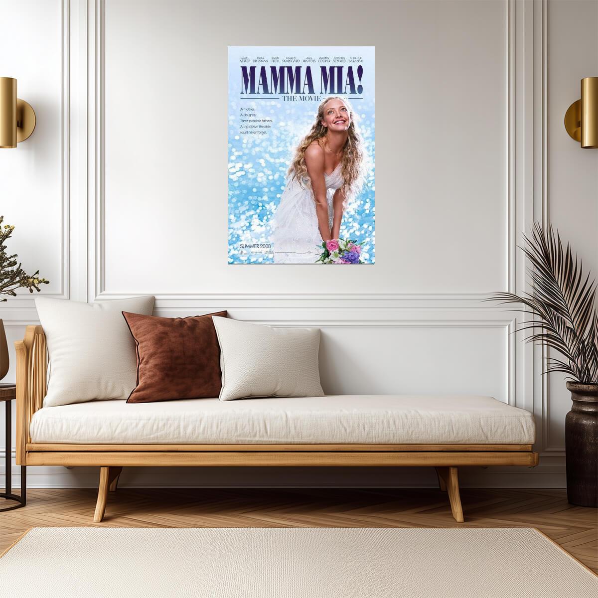 Mamma Mia The Movie | Amanda Seyfried & Meryl Streep | ABBA Musical Poster - Movies & TV Poster