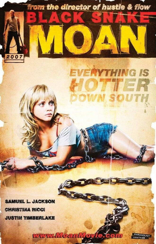 Black Snake Moan | Christina Ricci & Samuel L Jackson | Southern Gothic Drama Poster - Movies & TV Poster