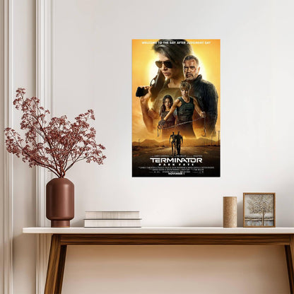 Terminator Dark Fate | Linda Hamilton as Sarah Connor | Sci-Fi Action Sequel Poster - Movies & TV Poster