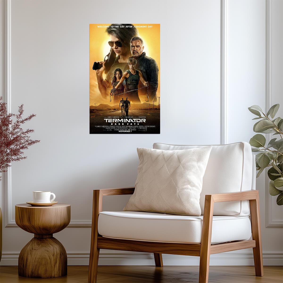 Terminator Dark Fate | Linda Hamilton as Sarah Connor | Sci-Fi Action Sequel Poster - Movies & TV Poster