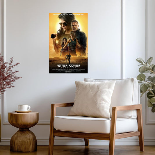 Terminator Dark Fate | Linda Hamilton as Sarah Connor | Sci-Fi Action Sequel Poster - Movies & TV Poster