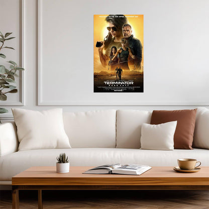 Terminator Dark Fate | Linda Hamilton as Sarah Connor | Sci-Fi Action Sequel Poster - Movies & TV Poster