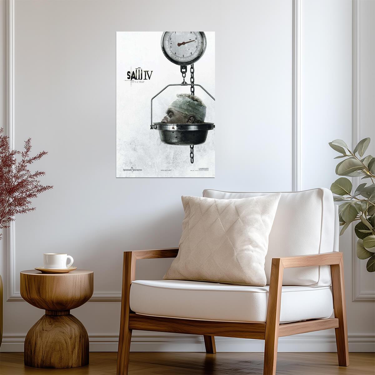 Saw IV Movie Poster | Jigsaw's Game Continues | Torture Horror Film Art - Movies & TV Poster