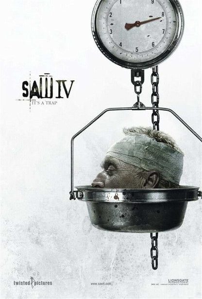 Saw IV Movie Poster | Jigsaw's Game Continues | Torture Horror Film Art - Movies & TV Poster
