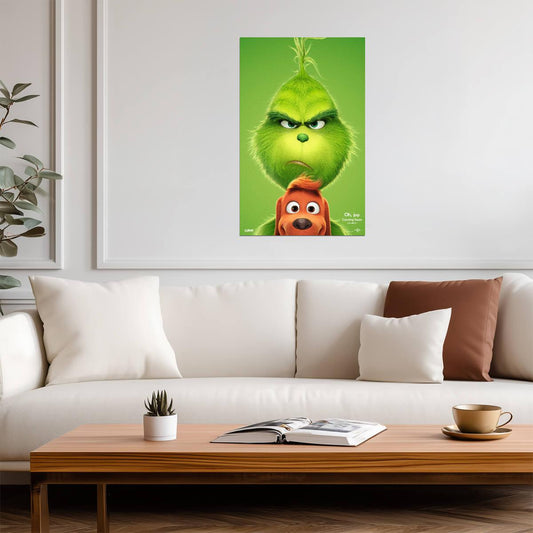 Dr Seuss' The Grinch 2018 | Benedict Cumberbatch | Animated Christmas Movie Poster - Movies & TV Poster