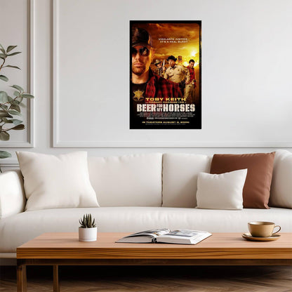 Beer for My Horses Toby Keith | Action Comedy Movie Poster | Country Music Star Film - Movies & TV Poster