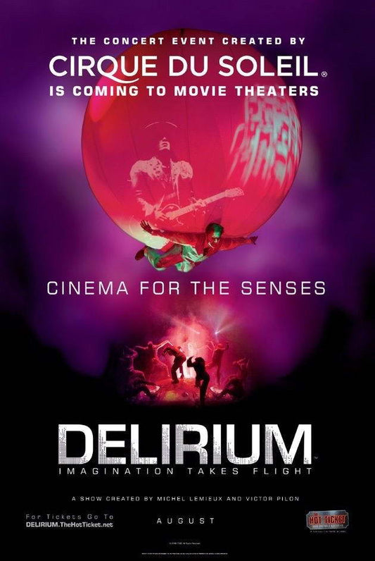 Cirque du Soleil Delirium | Live Theatrical Show Poster | Abstract Performance Art - Movies & TV Poster