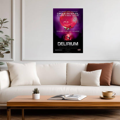 Cirque du Soleil Delirium | Live Theatrical Show Poster | Abstract Performance Art - Movies & TV Poster
