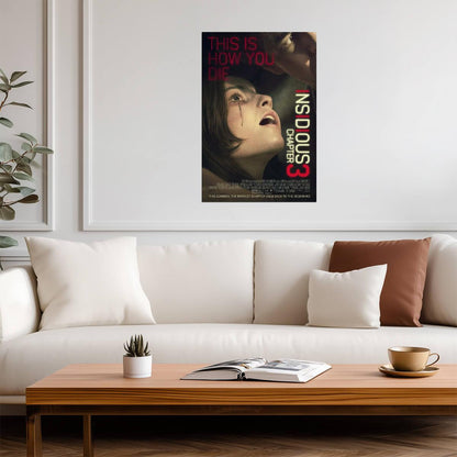 Insidious Chapter 3 Crying Close-Up | Supernatural Horror Film Poster | This Is How You Die Quote Art - Movies & TV Poster