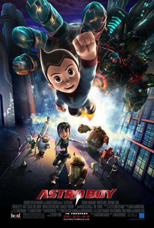 Astro Boy 2009 Movie | Animated Sci-Fi Superhero Poster | Retro Anime Style Art - Movies & TV Poster