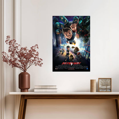 Astro Boy 2009 Movie | Animated Sci-Fi Superhero Poster | Retro Anime Style Art - Movies & TV Poster