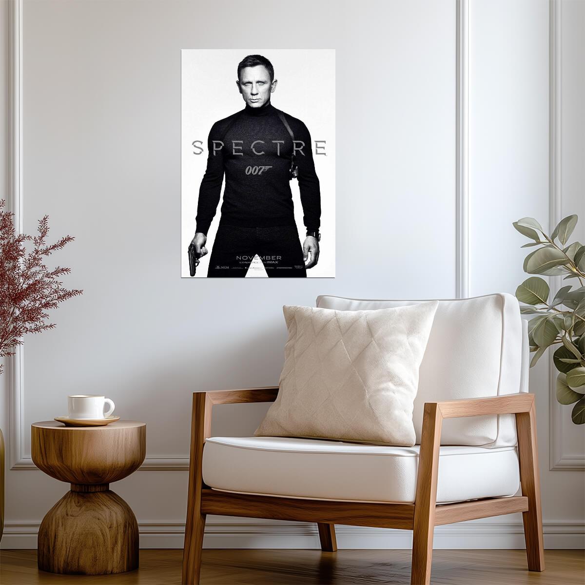 Spectre Daniel Craig as James Bond | 007 Movie Poster | Action Spy Film Art - Movies & TV Poster