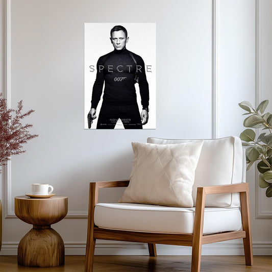 Spectre Daniel Craig as James Bond | 007 Movie Poster | Action Spy Film Art - Movies & TV Poster