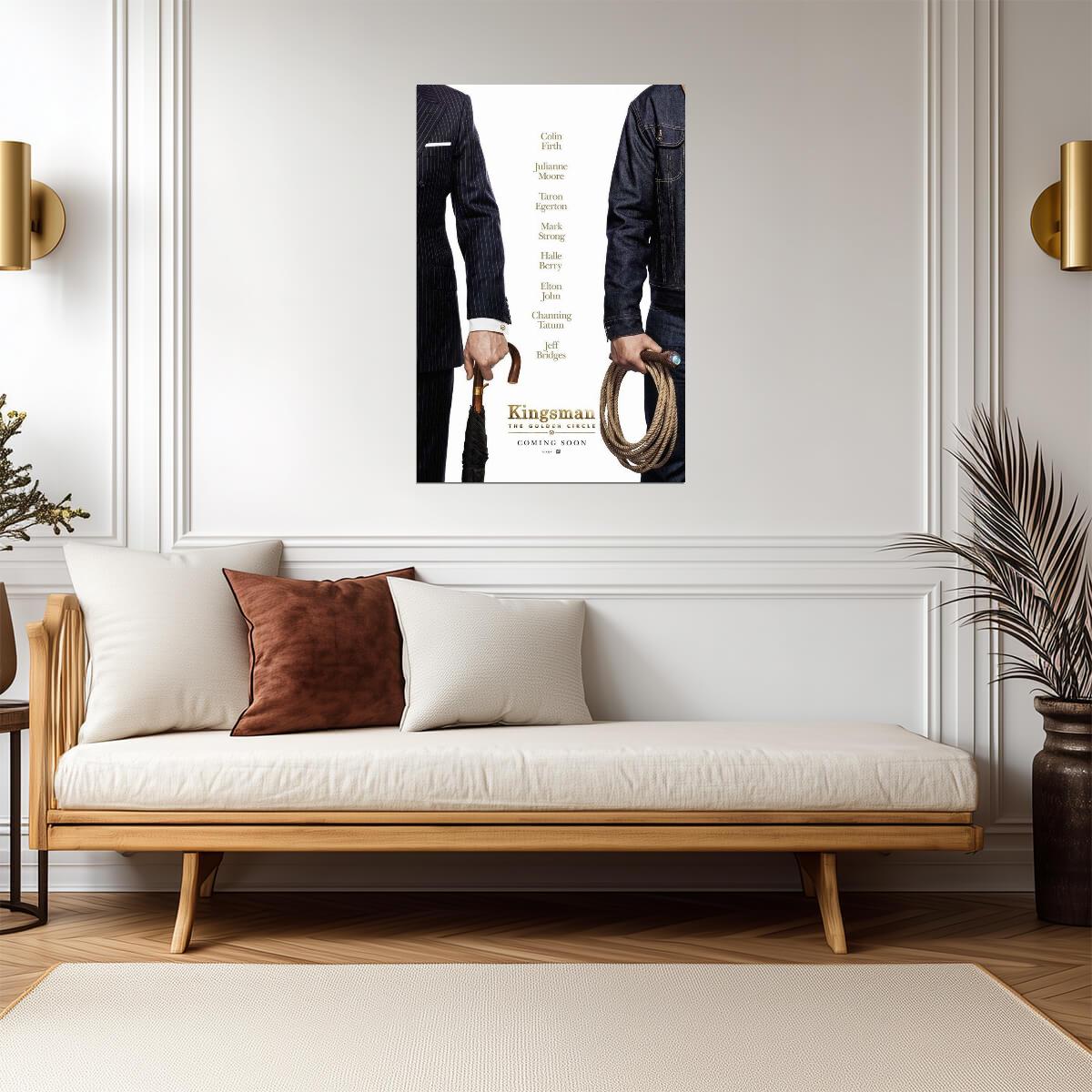 Kingsman The Golden Circle | Action Spy Comedy Poster | Secret Service Movie Art - Movies & TV Poster