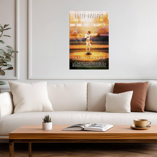 For Love of the Game Kevin Costner | Baseball Movie Poster | Sports Drama Film Art - Movies & TV Poster