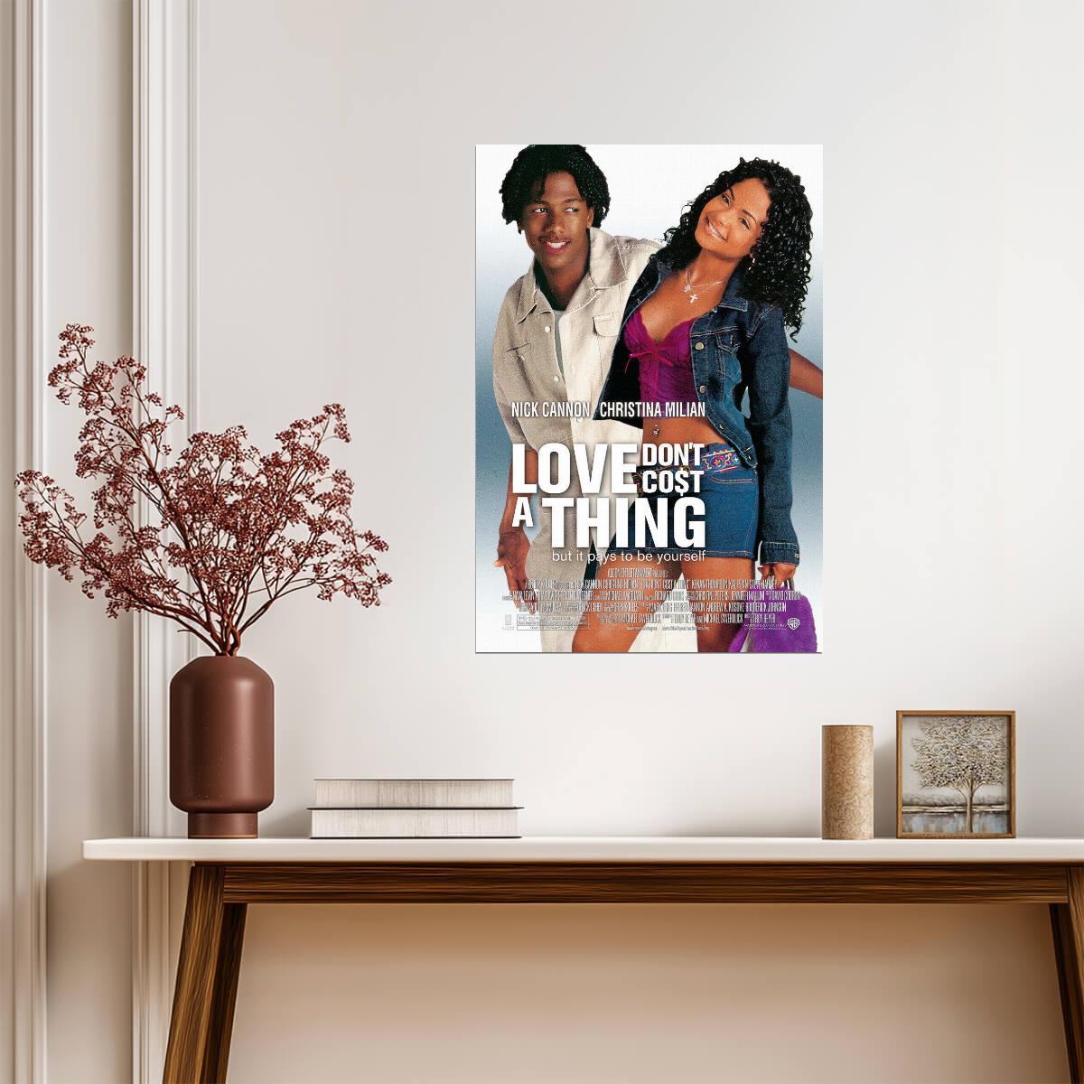Love Don't Cost a Thing | Christina Milian & Nick Cannon | Teen Romance Comedy Poster - Movies & TV Poster
