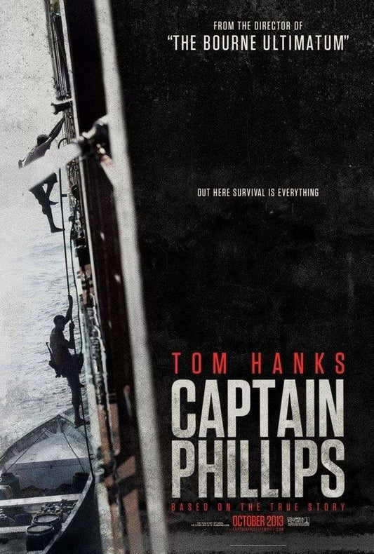 Captain Phillips Tom Hanks | True Story Thriller Poster | Somali Pirates Movie Art - Movies & TV Poster